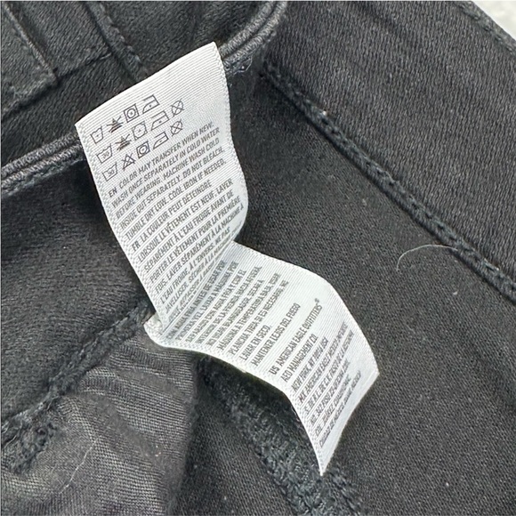 American Eagle Outfitters Black Super Super Stretch Skinny‎ Jeans Sz 8 Short - Picture 6 of 9